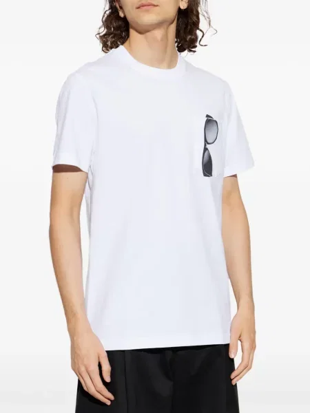 Tricou Moschino cu imagine alb