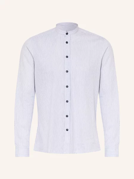 Hammerschmid Krojová Košile Slim Fit Se Stojáčkem / modrá bílá