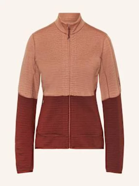 Icebreaker Kurtka Jako Warstwa Środkowa Merino Realfleece Descender rot