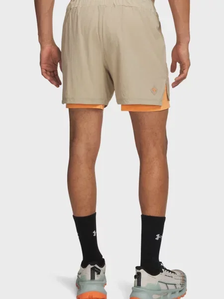 Короткі спортивні шорти Under Armour для бігу бежеві
