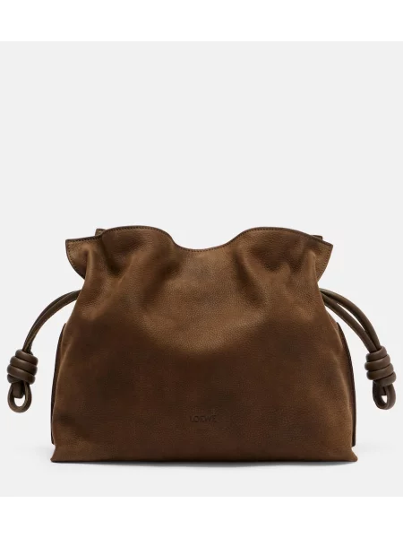 Pisemska torbica Loewe iz semiša rjava
