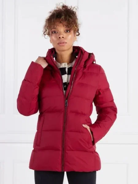 Tommy Hilfiger De puf geacă Global | Longline Fit bordo