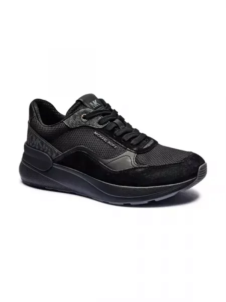 Michael Kors Sneakers TREVOR cu adaos de piele negru