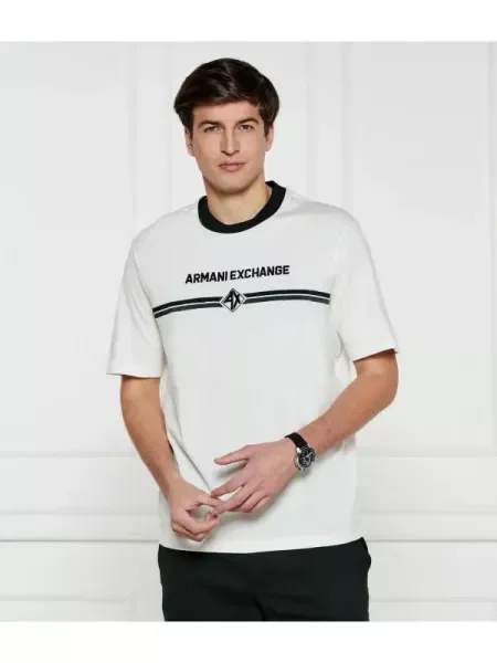 Armani Exchange Tricou alb