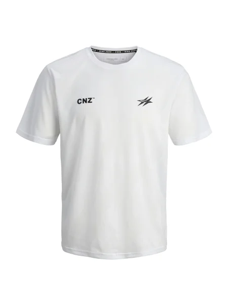 JACK & JONES Tricou JCOCNZ PARIS negru alb