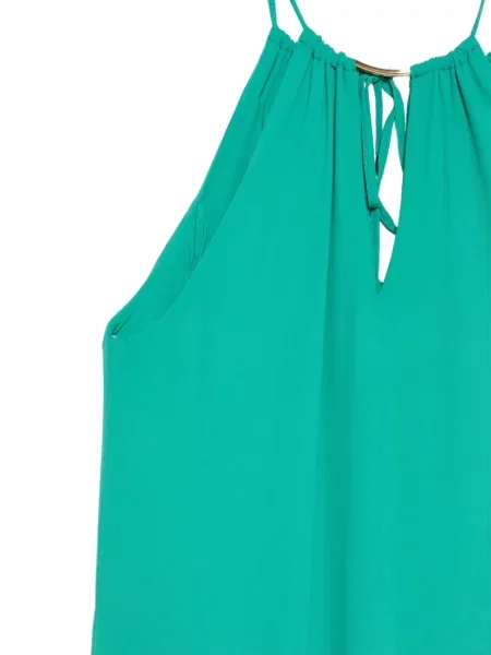 Lung rochie midi Le Rjtange asimetrică verde