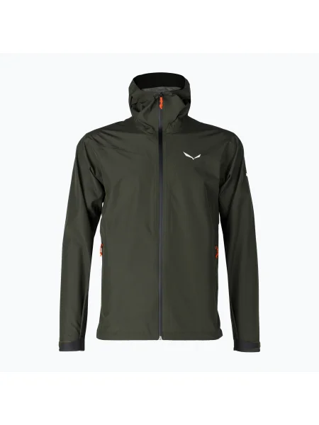 Мъжко дъждобранно яке Salewa Puez Aqua 4 PTX тъмно маслиново зелено