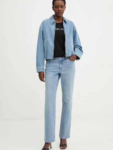 MICHAEL Michael Kors kurtka jeansowa przejściowa niebieski