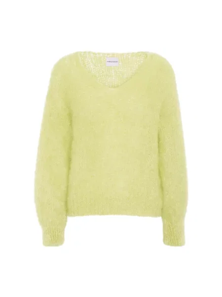 Sweter Americandreams wełniany żółty