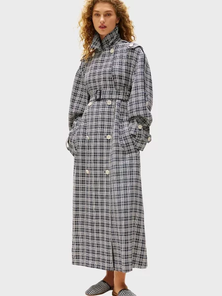 Клетчатый тренч Tommy Hilfiger