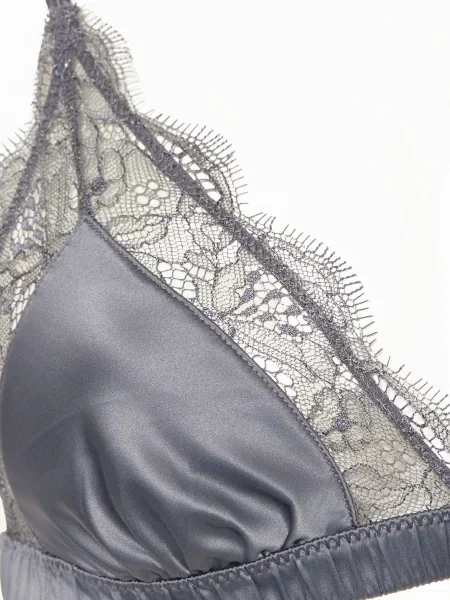 Love Stories Saténová Trojúhelníková Podprsenka Love Lace tmavě šedá