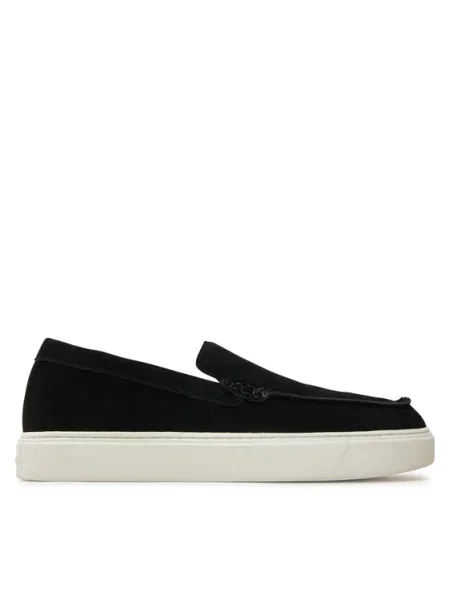 Calvin Klein Mocasini Moccasin Suede negru