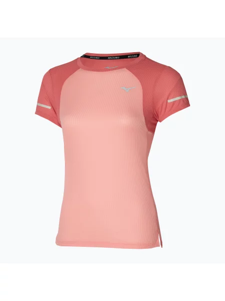 Дамска тениска за бягане Mizuno DryAeroFlow Tee apricot blush оранжево