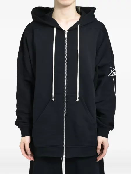 Hanorac cu glugă Rick Owens negru