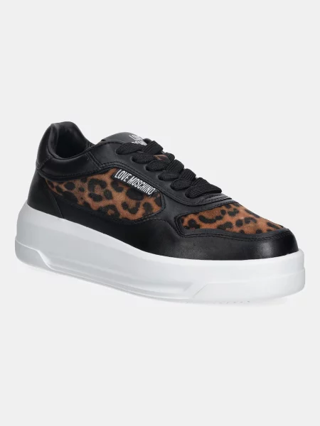Love Moschino sneakers din piele negru