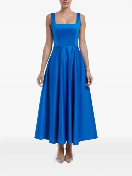 Rochie midi Post Meridiem până la genunchi de costum albastru