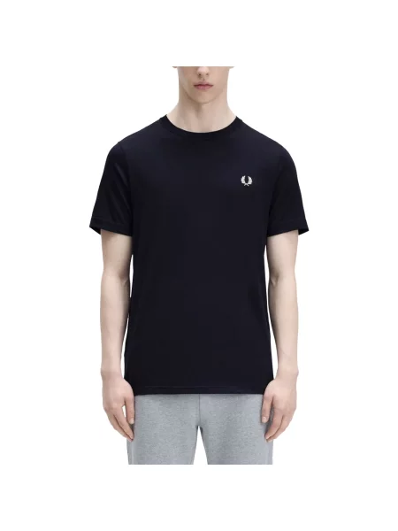 Koszulka Fred Perry z okrągłym dekoltem niebieska