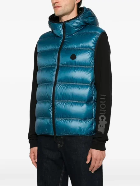 Vestă Moncler cu glugă verde