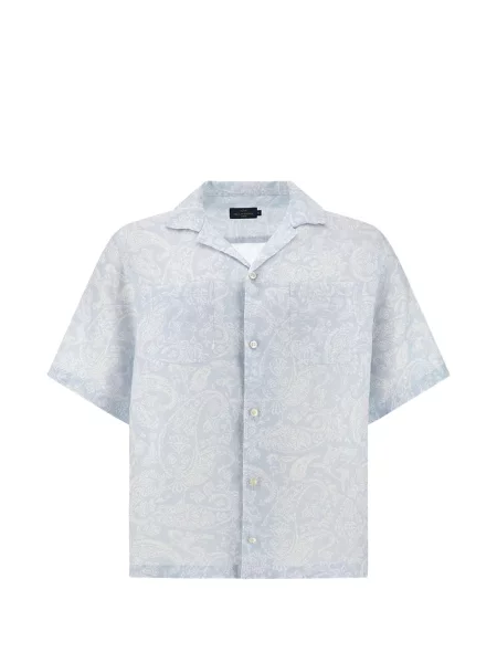 Cămașă Paul & Shark cu model paisley albastru