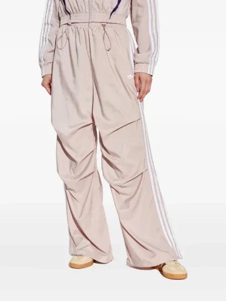 Cropp pantaloni Adidas cu model floral alb