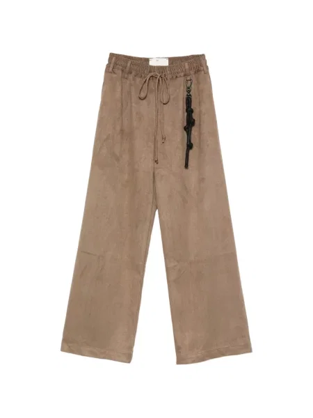 Pantaloni Song For The Mute cu cordon maro