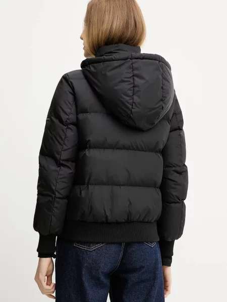 Péřová bunda Armani Exchange přechodná černá