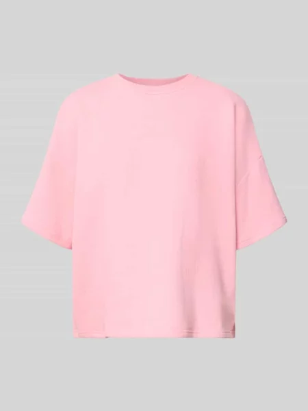 Bluza o pudełkowym kroju z rękawem o dł. model „Karo” Oh April różowa