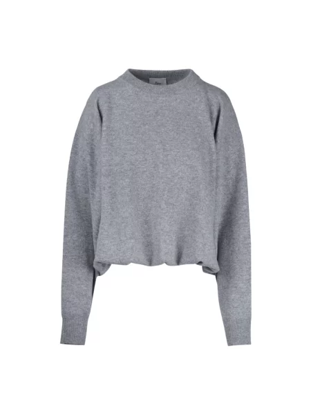 Dzianinowy sweter 8pm szary