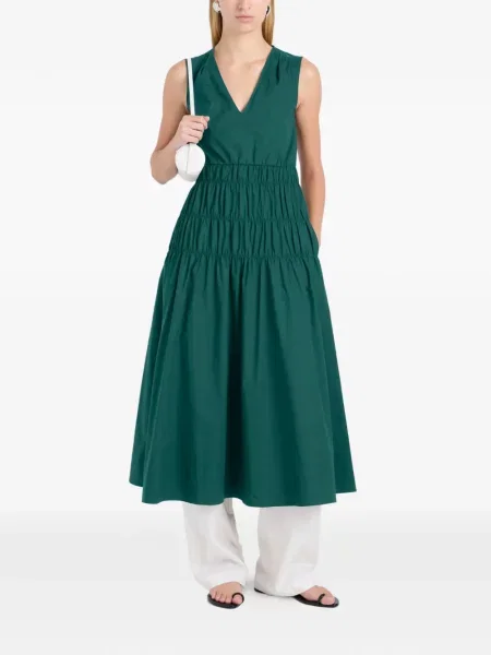 Rochie midi Proenza Schouler White Label din poplin alb