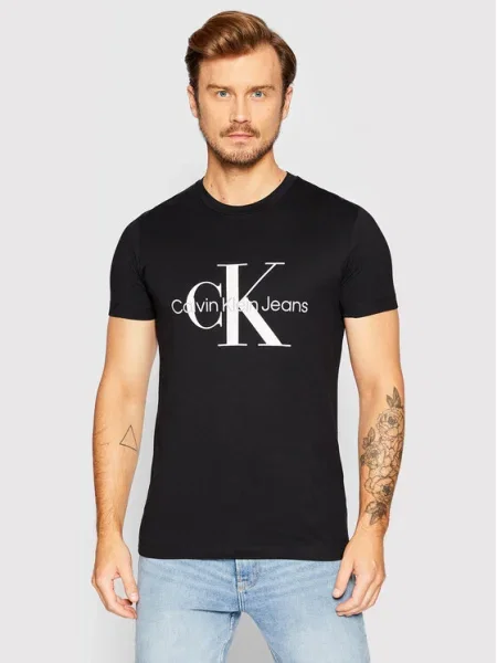 Тениска Calvin Klein Jeans черно