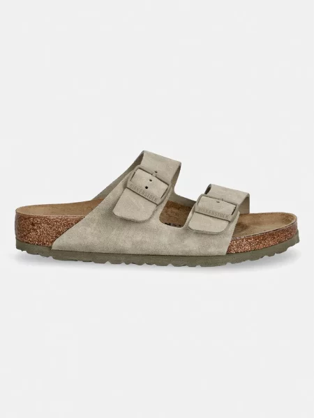 Natikače od brušene kože Birkenstock Arizona zelena