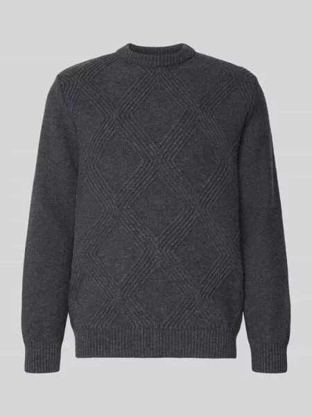 Sweter z dzianiny z prążkowanymi wykończeniami Forét