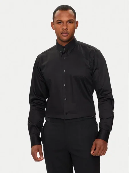 Hugo Cămașă Vikko Modern Fit negru