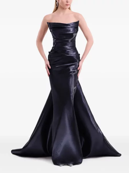 Rochie Gemy Maalouf cu volane negru