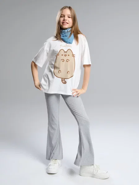 Sinsay Set trička s krátkým rukávem a kalhot Pusheen the Cat vícebarevná