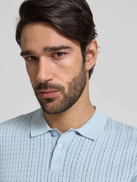Koszulka polo o kroju slim fit z listwą guzikową model ‘TRITON’ Drykorn