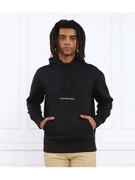 CALVIN KLEIN JEANS Hanorac INSTITUTIONAL negru