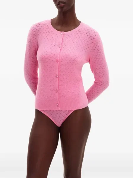 Cardigan Eres tricotate roz