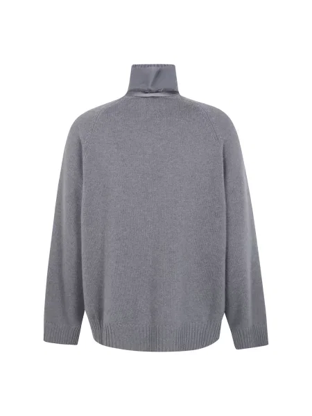 Sweter Brunello Cucinelli z kaszmiru szary