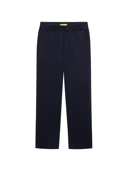 Pantaloni Shanghai Tang cu broderie alergare albastru