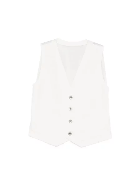 Kamizelka jeansowa Sacai biała