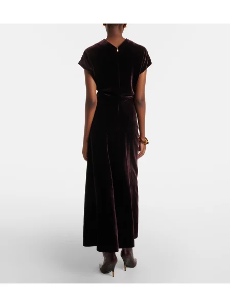 Rochie midi Agnona de catifea