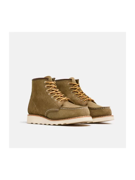 Red Wing Shoes Buty Kobieta Zielony 35 EU Skóra Skórzane sznurowane botki do kostki czerwone