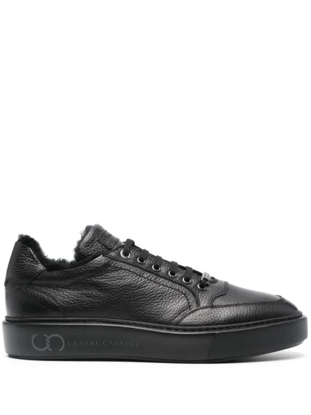Sneakerși Casadei din piele negru