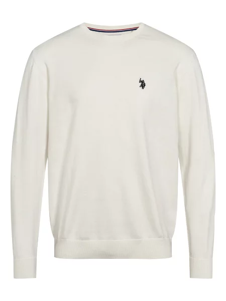 U.S. POLO ASSN. Pulover UMAdair negru alb