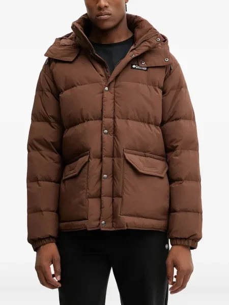 Geacă Columbia cu glugă maro