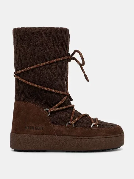 Moon Boot śniegowce MB X GIR LTRACK KNIT brązowy
