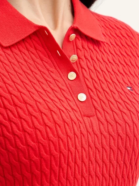 Tommy Hilfiger рокля тип пуловер червено