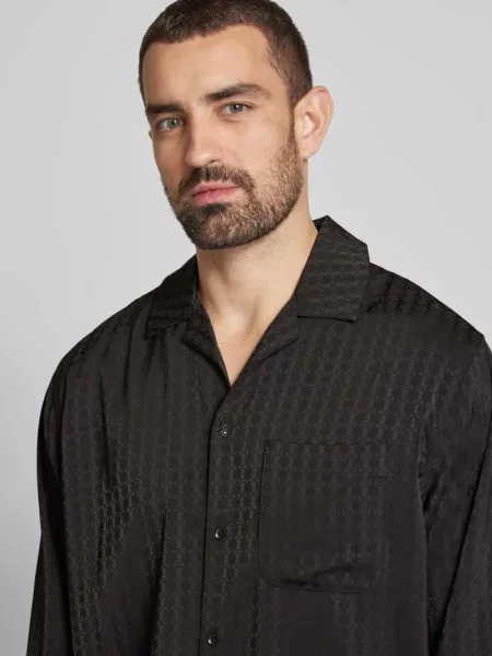 Koszula casualowa o kroju relaxed fit z kieszenią na piersi Scotch & Soda czarna