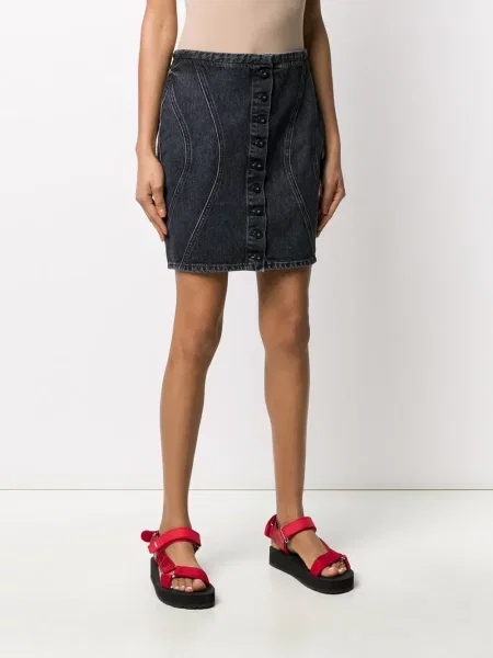 Fustă din denim County Of Milan negru